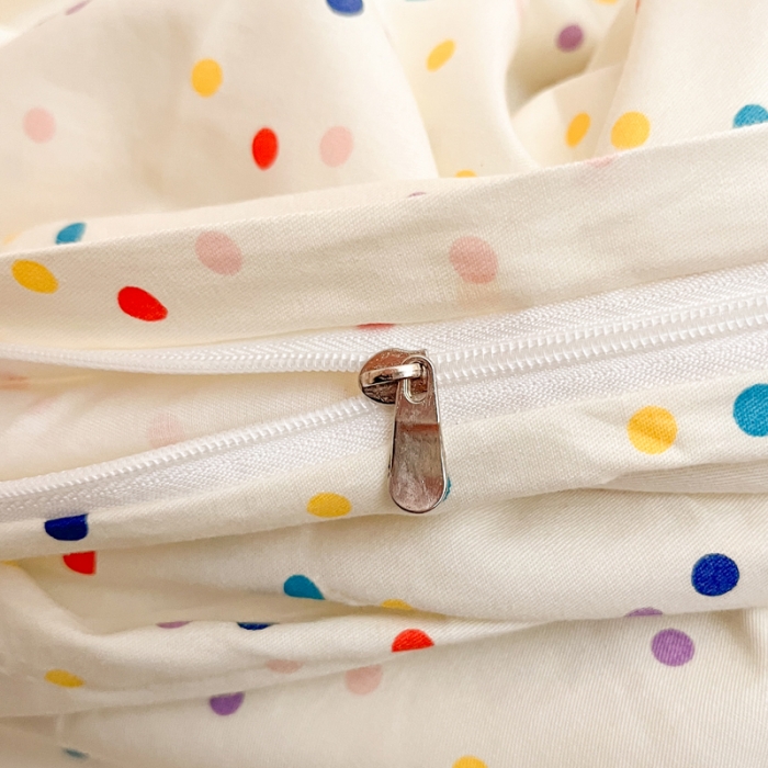 91家纺网 家纺一手货源 找家纺 柠馨 2023新款13376全棉Ins博主风四件套 点点