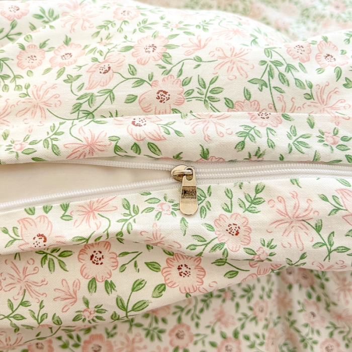 91家纺网 家纺一手货源 找家纺 柠馨 2023新款13376全棉Ins博主风四件套 佳期如梦