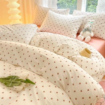 柠馨 2023新款13376全棉Ins博主风四件套 拾忆