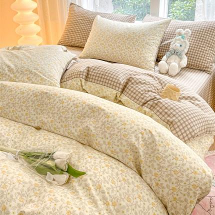 柠馨 2023新款13376全棉Ins博主风四件套 秋颜