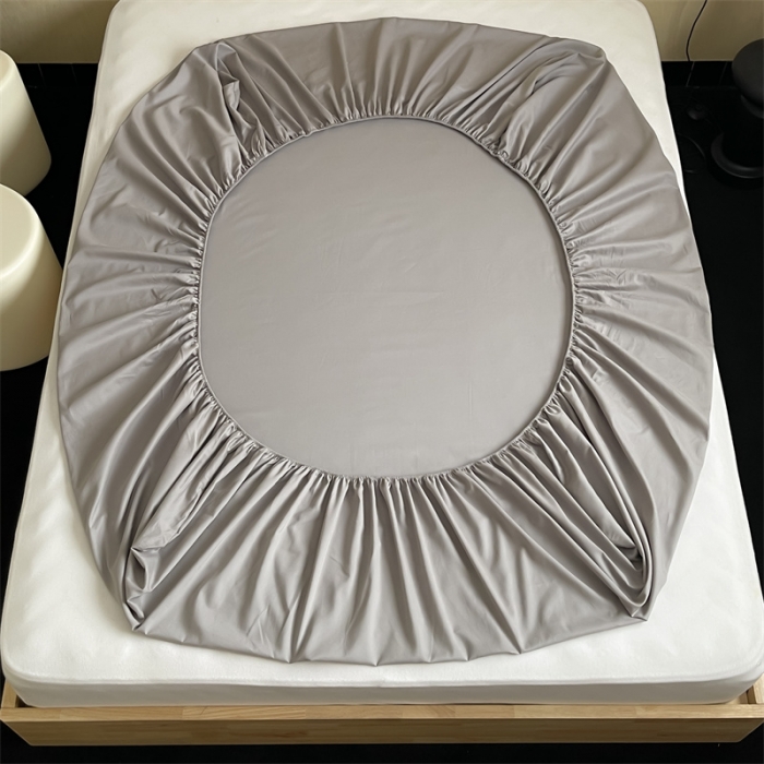 91家纺网 家纺一手货源 找家纺 三味舒屋 2024新款加厚50s全棉磨毛单品床笠床单系列 拉斯灰