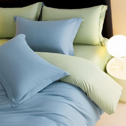 91家纺网 家纺一手货源 找家纺 秀色 2025新款高端50支加厚陶瓷磨毛全棉四件套瑞妮 瑞妮-落日黄2B%松灰