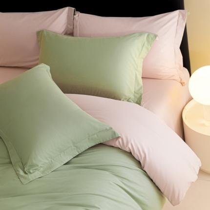 91家纺网 家纺一手货源 找家纺 秀色 2025新款高端50支加厚陶瓷磨毛全棉四件套瑞妮 瑞妮-落日黄2B%松灰