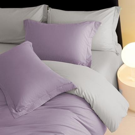 91家纺网 家纺一手货源 找家纺 秀色 2025新款高端50支加厚陶瓷磨毛全棉四件套瑞妮 瑞妮-落日黄2B%松灰