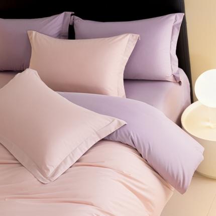 91家纺网 家纺一手货源 找家纺 秀色 2025新款高端50支加厚陶瓷磨毛全棉四件套瑞妮 瑞妮-落日黄2B%松灰