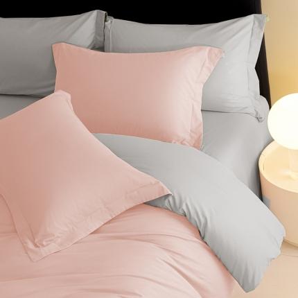 91家纺网 家纺一手货源 找家纺 秀色 2025新款高端50支加厚陶瓷磨毛全棉四件套瑞妮 瑞妮-落日黄2B%松灰