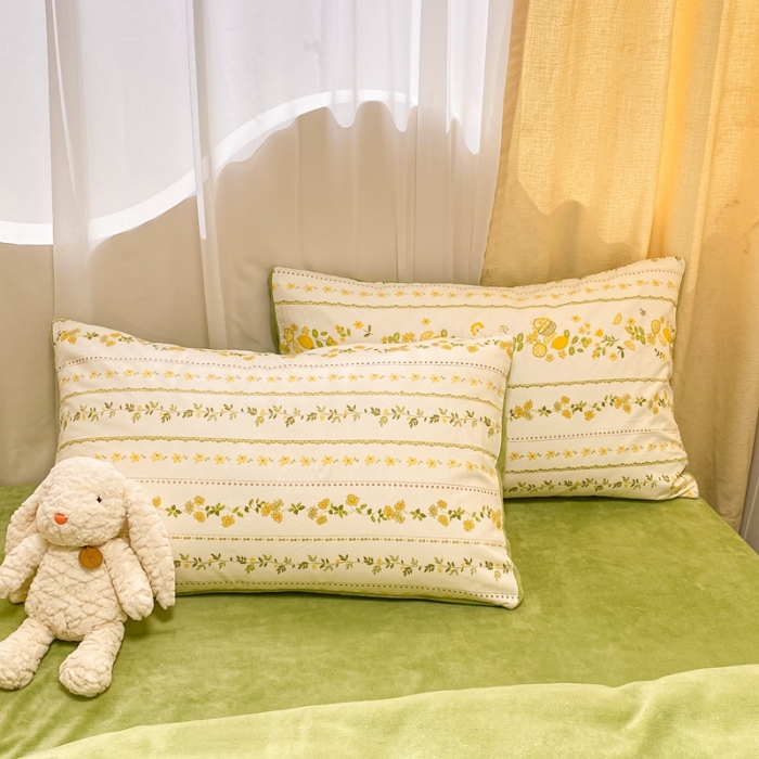 91家纺网 家纺一手货源 找家纺 曼之夏 2023新款棉加绒四件套 巴洛克暖阳-棉加绒