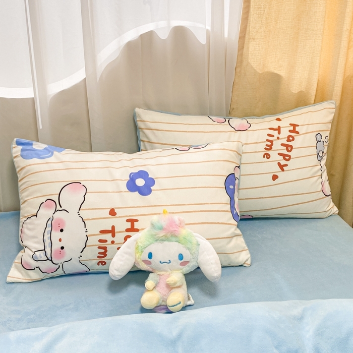 91家纺网 家纺一手货源 找家纺 曼之夏 2023新款棉加绒四件套 嘟嘟狗-棉加绒