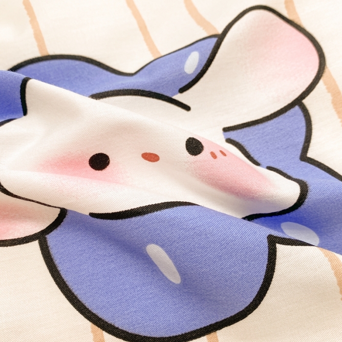 91家纺网 家纺一手货源 找家纺 曼之夏 2023新款棉加绒四件套 嘟嘟狗-棉加绒