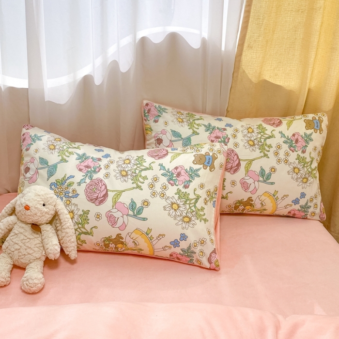 91家纺网 家纺一手货源 找家纺 曼之夏 2023新款棉加绒四件套 秘密花园-棉加绒