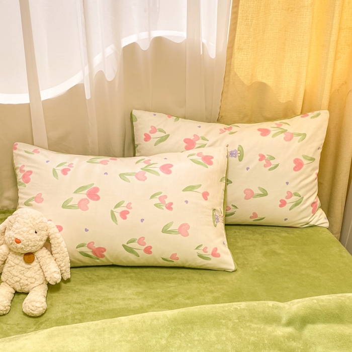 91家纺网 家纺一手货源 找家纺 曼之夏 2023新款棉加绒四件套 兔小姐-棉加绒