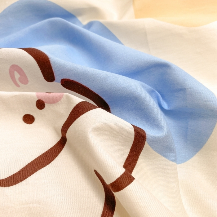 91家纺网 家纺一手货源 找家纺 曼之夏 2023新款棉加绒四件套 小可爱-棉加绒