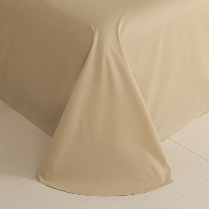 91家纺网 家纺一手货源 找家纺 秀色 2025新款高端50支加厚陶瓷磨毛全棉四件套瑞妮 瑞妮-桔红2B%奶油