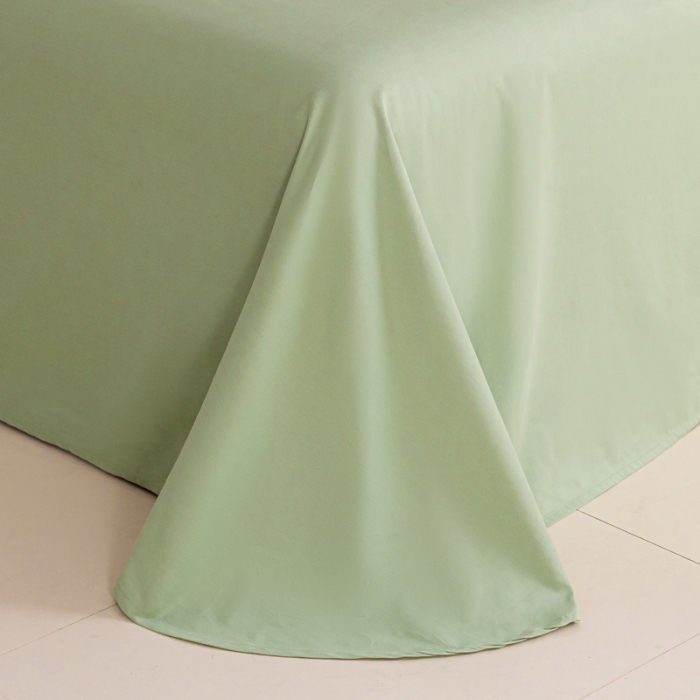 91家纺网 家纺一手货源 找家纺 秀色 2025新款高端50支加厚陶瓷磨毛全棉四件套瑞妮 瑞妮-窃蓝2B%青提绿