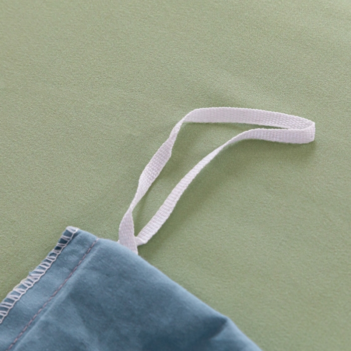 91家纺网 家纺一手货源 找家纺 秀色 2025新款高端50支加厚陶瓷磨毛全棉四件套瑞妮 瑞妮-窃蓝2B%青提绿