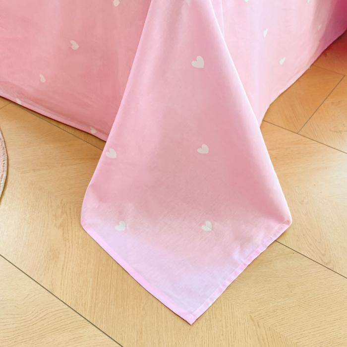 91家纺网 家纺一手货源 找家纺 曼之夏 2023新款全棉三丽鸥卡通四件套 粉格美乐蒂