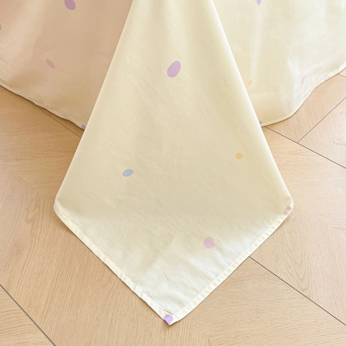 91家纺网 家纺一手货源 找家纺 曼之夏 2023新款全棉三丽鸥卡通四件套 柠檬大耳狗