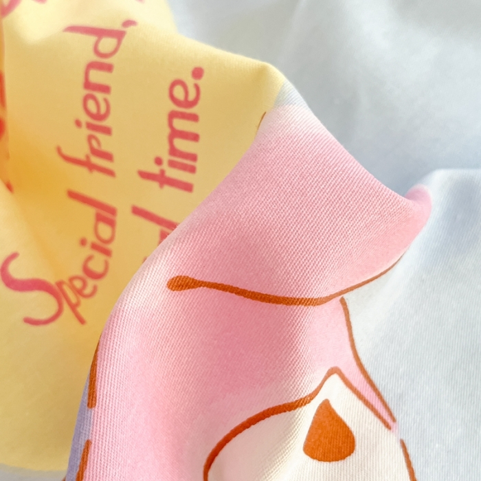 91家纺网 家纺一手货源 找家纺 曼之夏 2023新款全棉三丽鸥卡通四件套 时尚美乐蒂