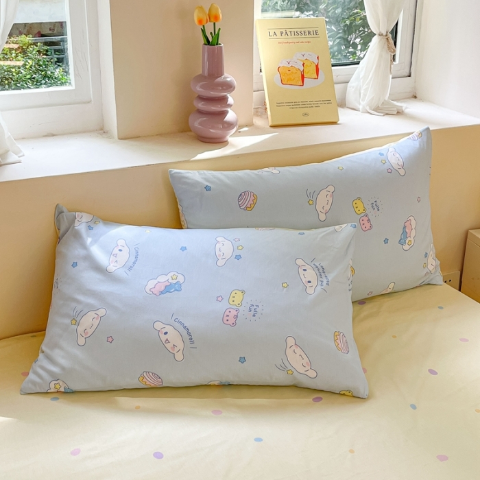 91家纺网 家纺一手货源 找家纺 曼之夏 2023新款全棉三丽鸥卡通四件套 云朵大耳狗