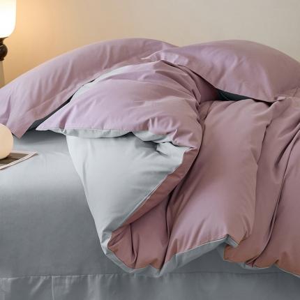 91家纺网 家纺一手货源 找家纺 秀色2025高端50支加厚陶瓷磨毛全棉四件套奶油风瑞妮落日黄+奶油