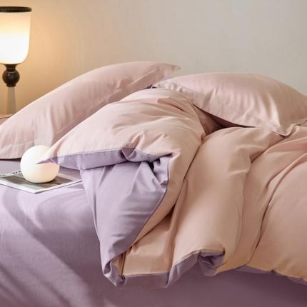 91家纺网 家纺一手货源 找家纺 秀色2025高端50支加厚陶瓷磨毛全棉四件套奶油风瑞妮落日黄+奶油