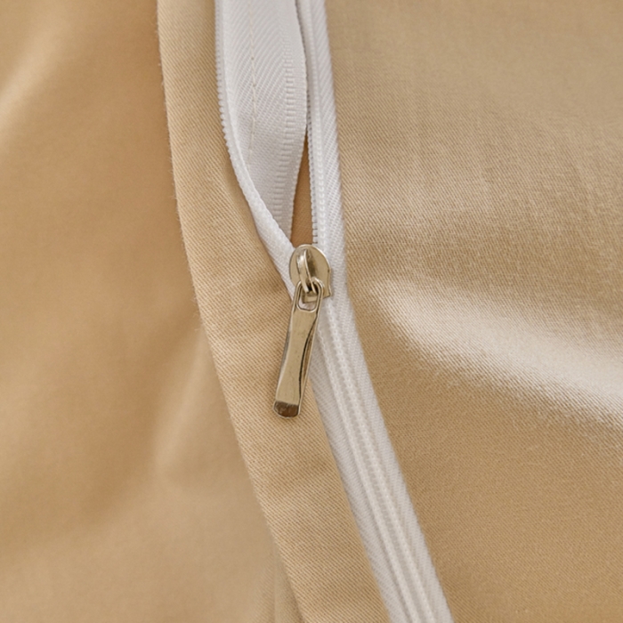 91家纺网 家纺一手货源 找家纺 秀色2025高端50支加厚陶瓷磨毛全棉四件套奶油风瑞妮桔红+奶油