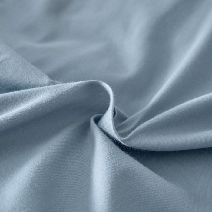 91家纺网 家纺一手货源 找家纺 秀色2025高端50支加厚陶瓷磨毛全棉四件套奶油风瑞妮窃蓝+青提绿