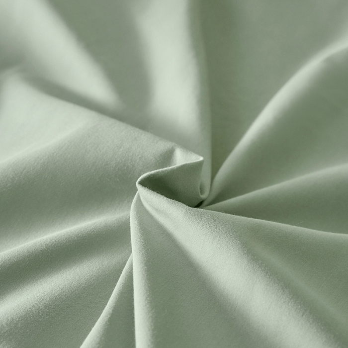 91家纺网 家纺一手货源 找家纺 秀色2025高端50支加厚陶瓷磨毛全棉四件套奶油风瑞妮青提绿+奶油