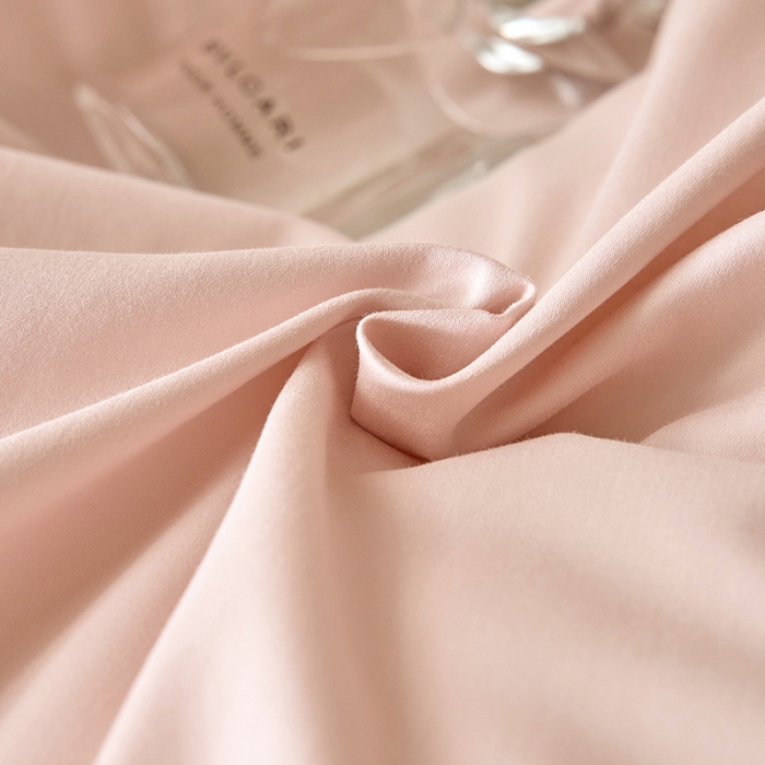 91家纺网 家纺一手货源 找家纺 秀色2025高端50支加厚陶瓷磨毛全棉四件套奶油风瑞妮桃红+松灰