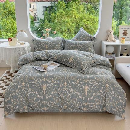 91家纺网 家纺一手货源 找家纺 （总）2024新款60支13376纯棉印花四件套系列-四件套