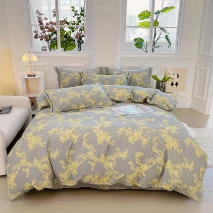 91家纺网 家纺一手货源 找家纺 （总）2024新款60支13376纯棉印花四件套系列-四件套