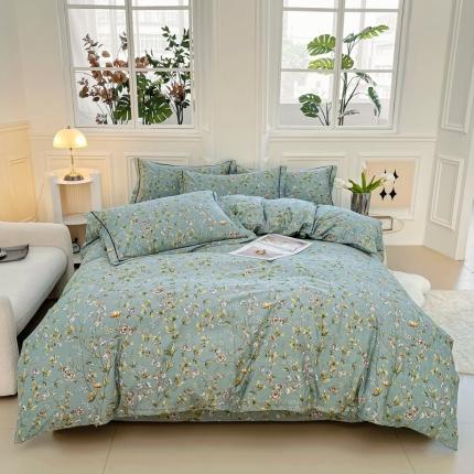 91家纺网 家纺一手货源 找家纺 （总）2024新款60支13376纯棉印花四件套系列-四件套