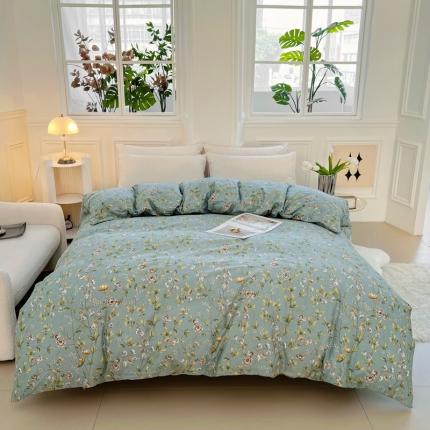 91家纺网 家纺一手货源 找家纺 （总）2024新款60支13376纯棉印花四件套系列-单被套