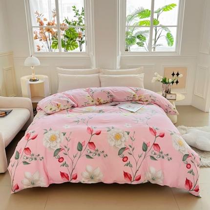 91家纺网 家纺一手货源 找家纺 （总）2024新款60支13376纯棉印花四件套系列-单被套