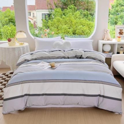 （总）2024新款60支13376纯棉印花四件套系列-单被套