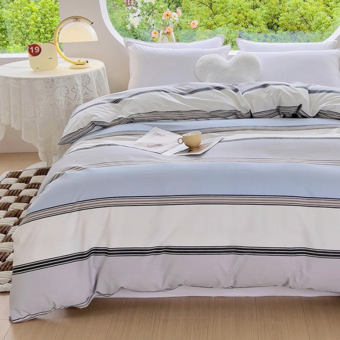 91家纺网 家纺一手货源 找家纺 （总）2024新款60支13376纯棉印花四件套系列-单被套