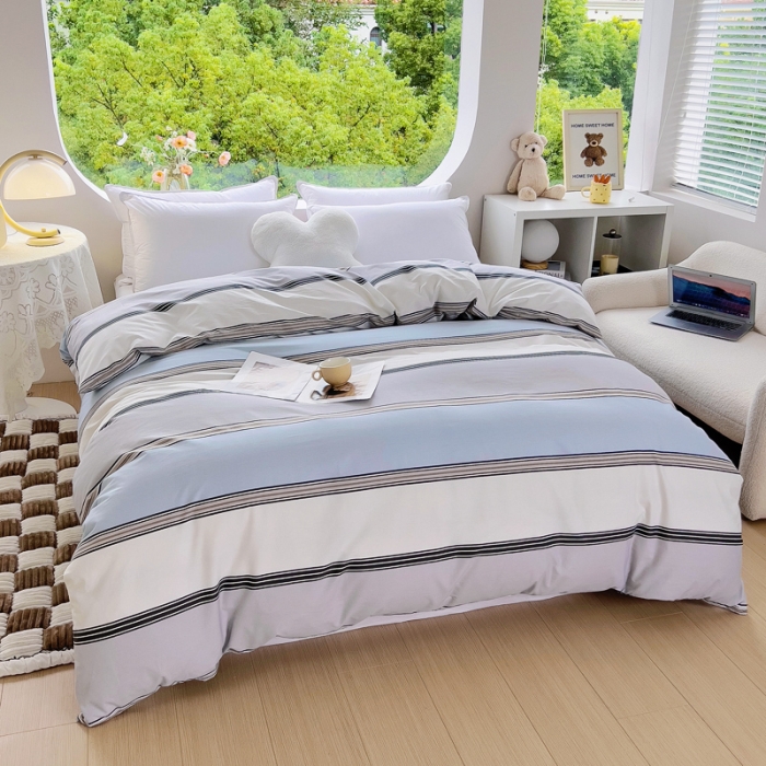 91家纺网 家纺一手货源 找家纺 （总）2024新款60支13376纯棉印花四件套系列-单被套