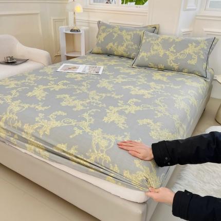新款60支13376纯棉印花四件套系列-单床笠 法尔曼