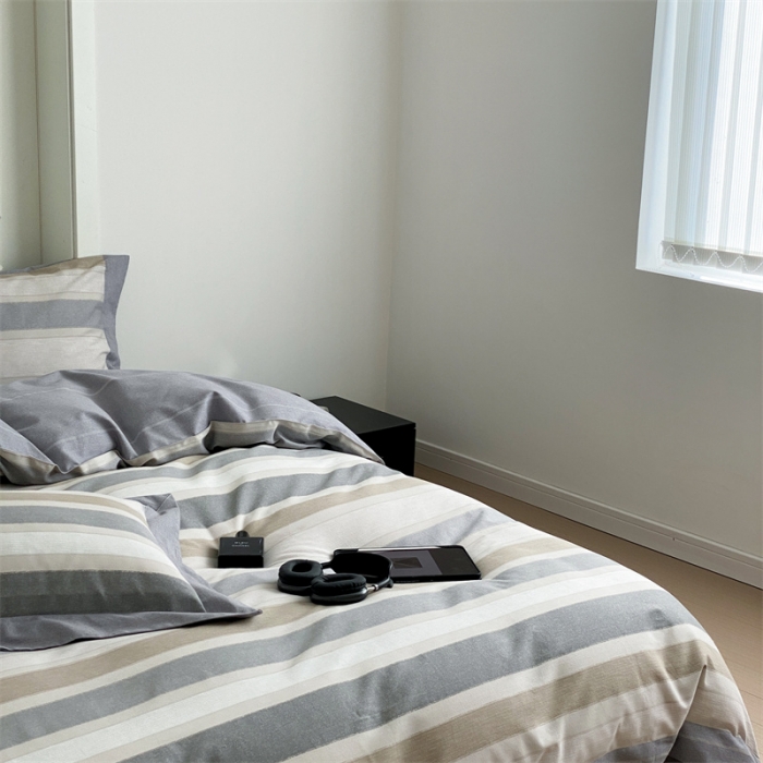 91家纺网 家纺一手货源 找家纺 （总）旷野 2023新款全棉磨毛轻奢四件套