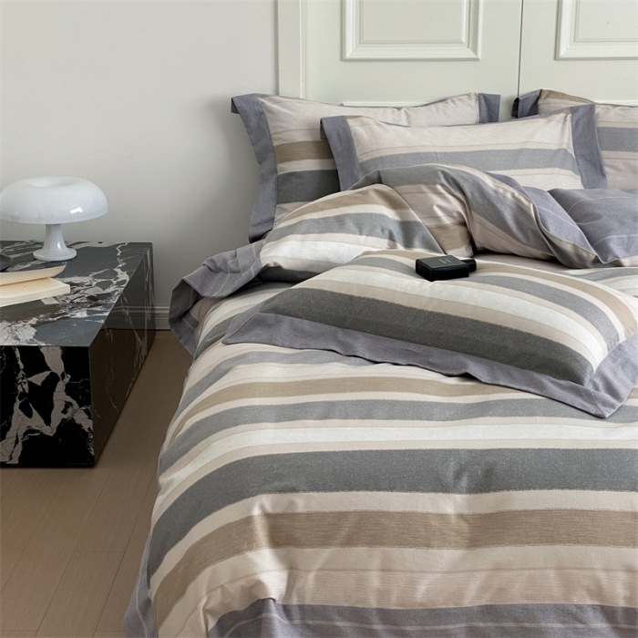 91家纺网 家纺一手货源 找家纺 （总）旷野 2023新款全棉磨毛轻奢四件套