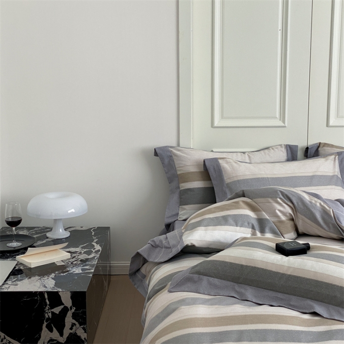 91家纺网 家纺一手货源 找家纺 （总）旷野 2023新款全棉磨毛轻奢四件套