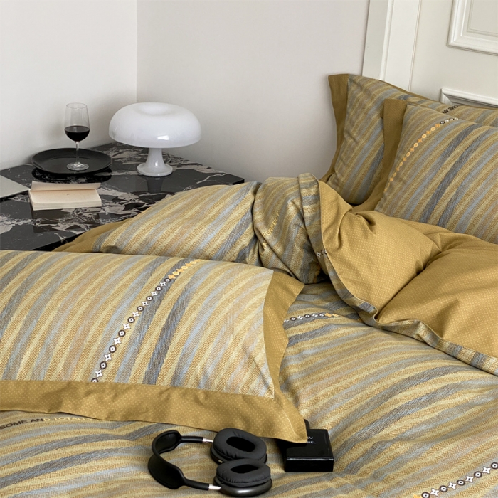 91家纺网 家纺一手货源 找家纺 旷野 2023新款全棉磨毛轻奢四件套 香吉士