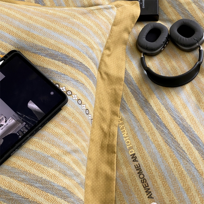 91家纺网 家纺一手货源 找家纺 旷野 2023新款全棉磨毛轻奢四件套 香吉士