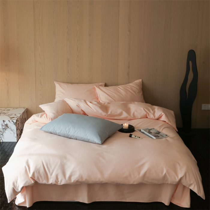 91家纺网 家纺一手货源 找家纺 （总）旷野 2023新款纯色磨毛四件套