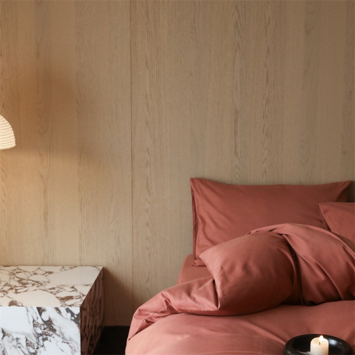 91家纺网 家纺一手货源 找家纺 旷野 2023新款纯色磨毛四件套 浆果色