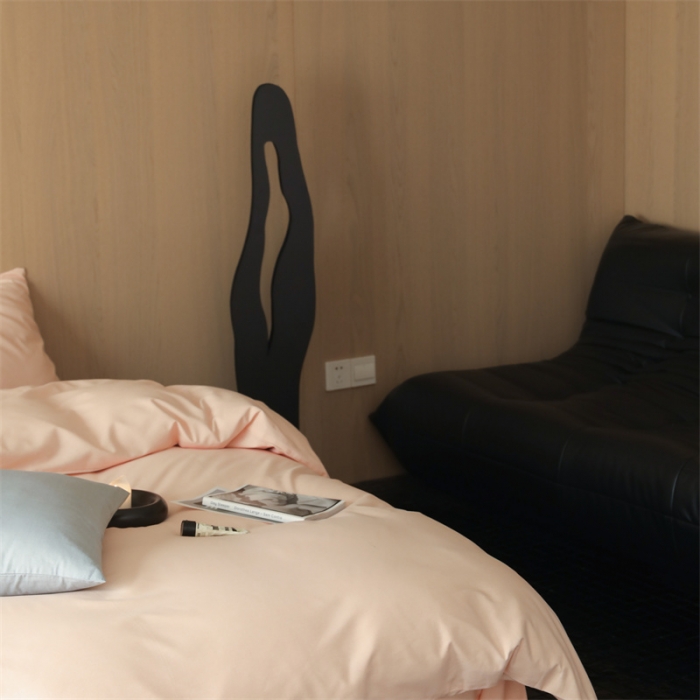 91家纺网 家纺一手货源 找家纺 旷野 2023新款纯色磨毛四件套 杏粉色