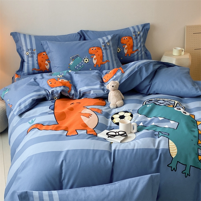 91家纺网 家纺一手货源 找家纺 （总）旷野 2023新款全棉磨毛卡通四件套