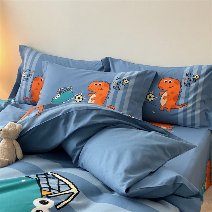 91家纺网 家纺一手货源 找家纺 （总）旷野 2023新款全棉磨毛卡通四件套