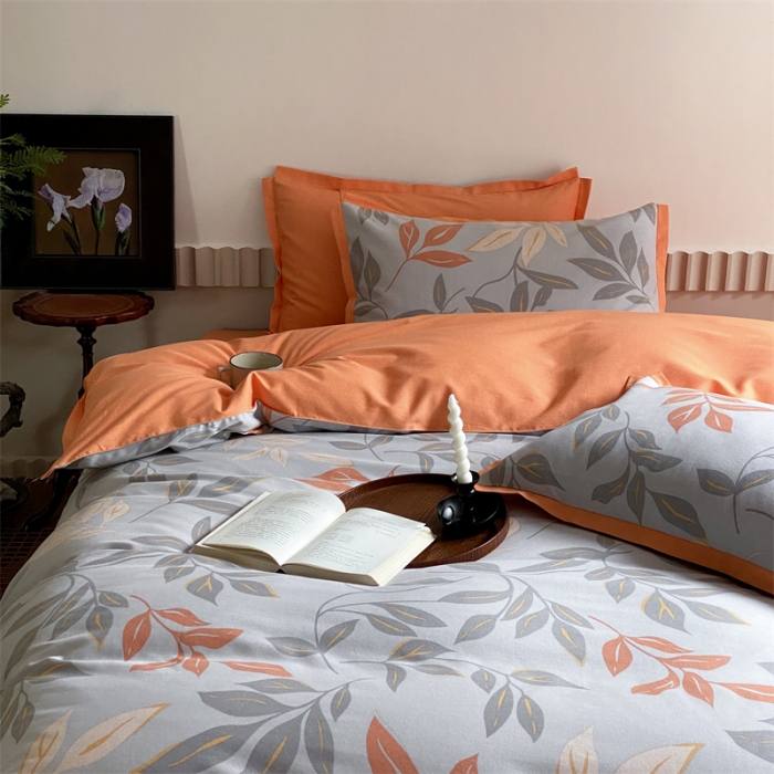 91家纺网 家纺一手货源 找家纺 旷野 2023新款全棉磨毛碎花四件套 秋野