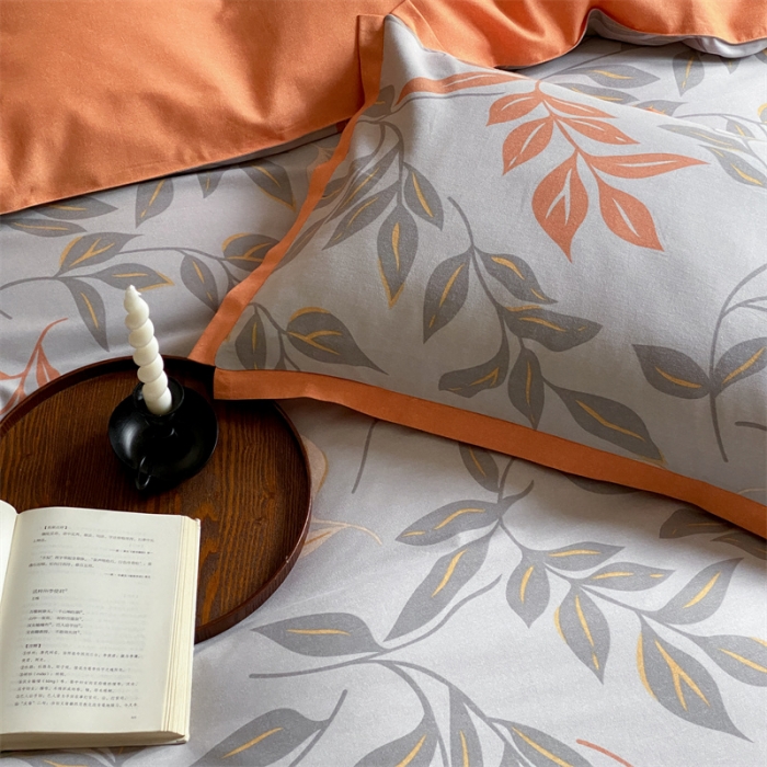 91家纺网 家纺一手货源 找家纺 旷野 2023新款全棉磨毛碎花四件套 秋野